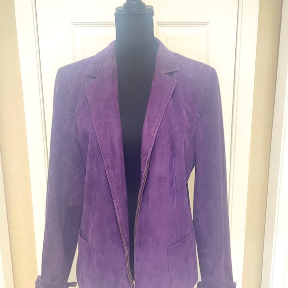 Jones of New York Suede Signature Jacket - Picture 3 of 4